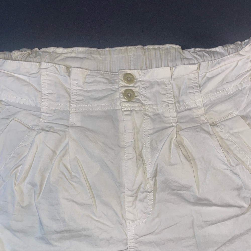 Free People High Waist White Shorts - Picture 2 of 12